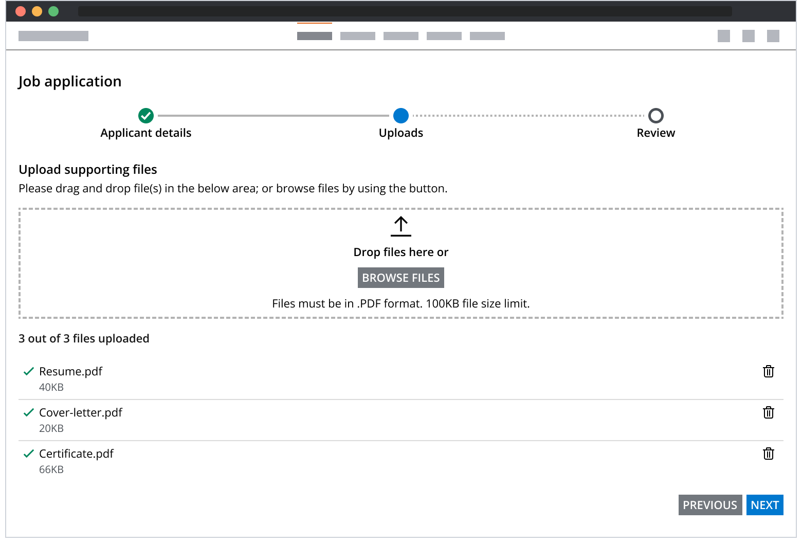 File upload in an unrestricted space area.